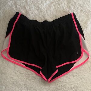 Xersion Black Shorts with Pink Accents